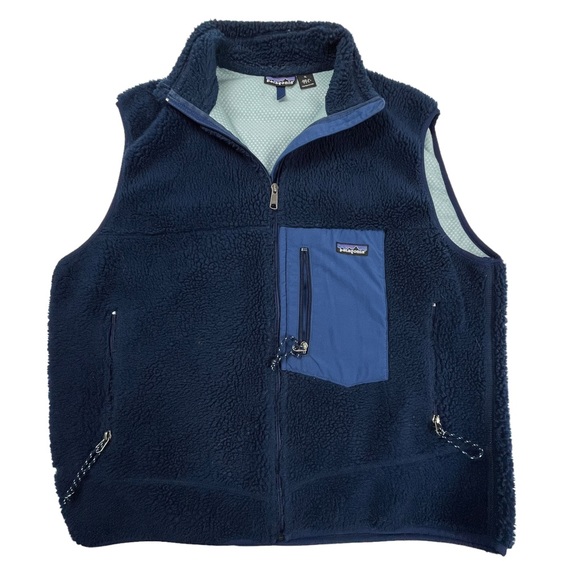 Patagonia Other - VTG 1999 Patagonia Made in USA Retro-X Fleece Vest Navy Blue Style 23044 FA99 XL